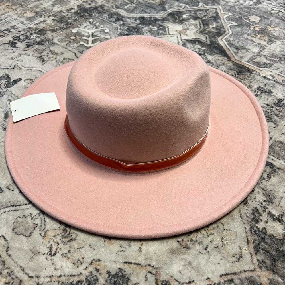 Forever 21 Blush Pink Wide Brim Hat
